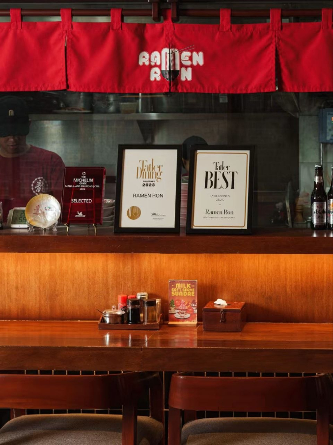 Ramen Ron (Makati) — Dining-space detail